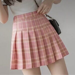 NWT - RARE - 90s VINTAGE- Tracy Evans Limited - Pink plaid skort - 5 juniors